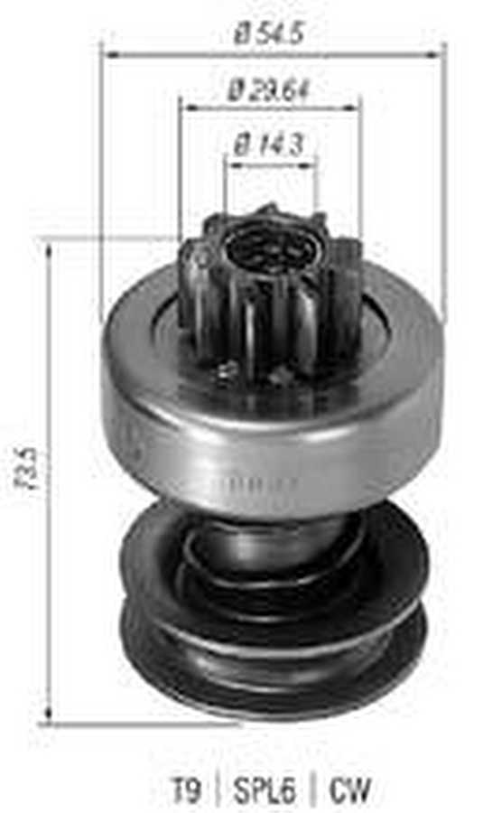 Impulsor de Partida do Motor de Arranque - Zen - 0001 - Unitário