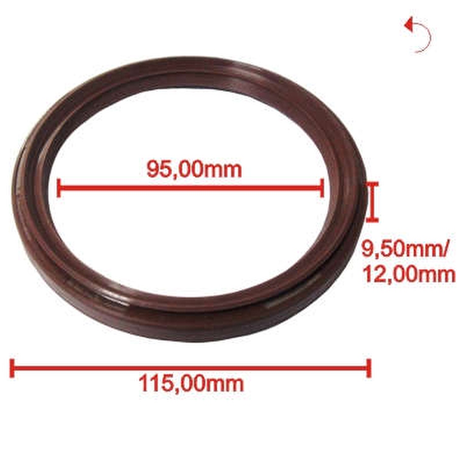 Retentor Traseiro do Volante - Bastos Juntas - 1150264 - Unitário