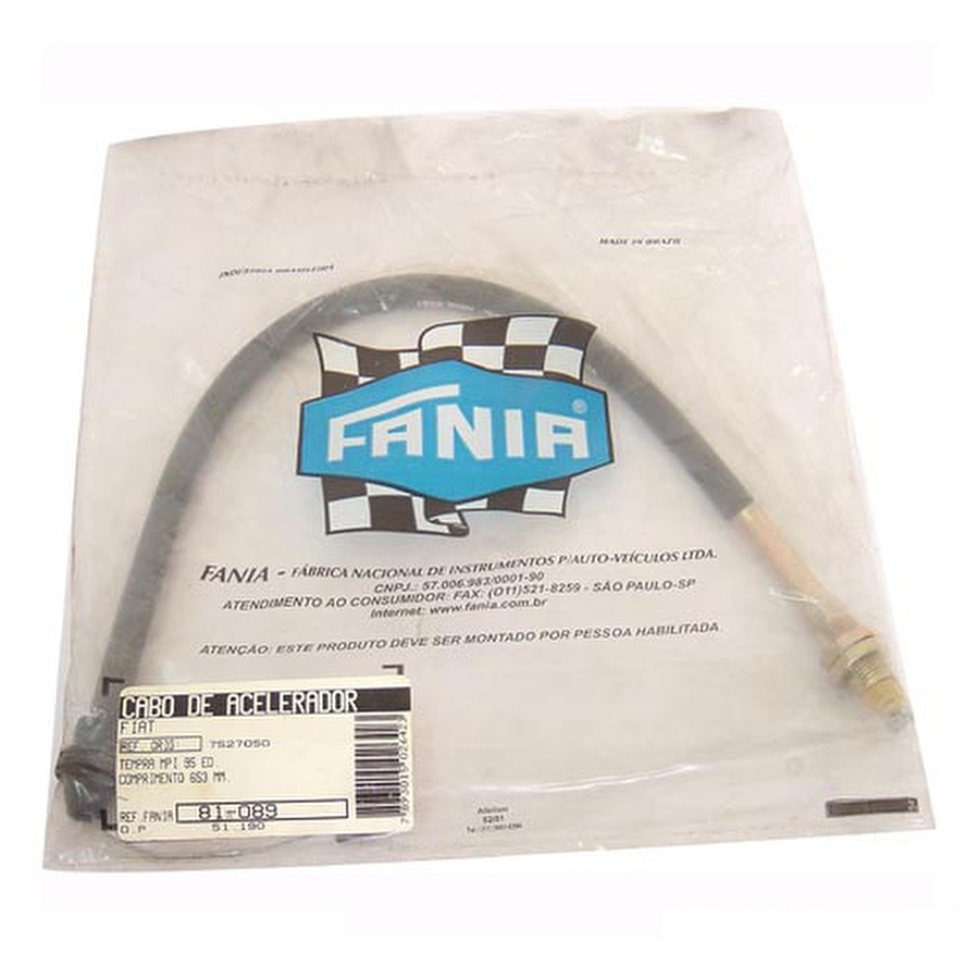 Cabo do Acelerador - Fania - 81-089 - Unitário