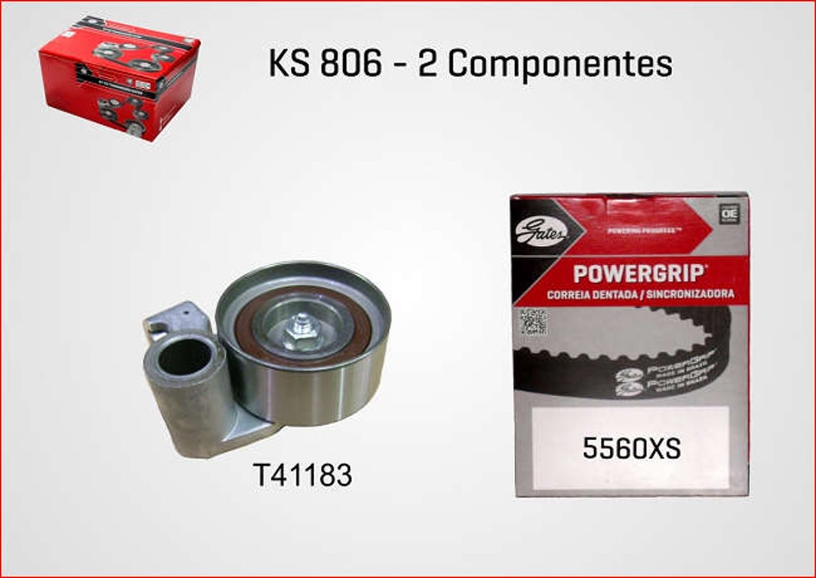 Kit de Correia Dentada Leve Automotiva - Gates - KS806 - Unitário