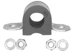 Kit da Barra Estabilizadora Suspensão Dianteira 18 mm Borracha Vermelha Fiat Uno Elba Prêmio - Borflex - KB.13010 - Kit