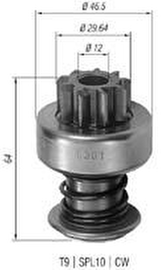 Impulsor de Partida do Motor de Arranque - Zen - 0361 - Unitário