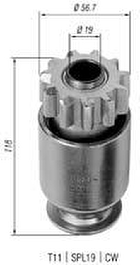 Impulsor de Partida do Motor de Arranque - Zen - 1204 - Unitário