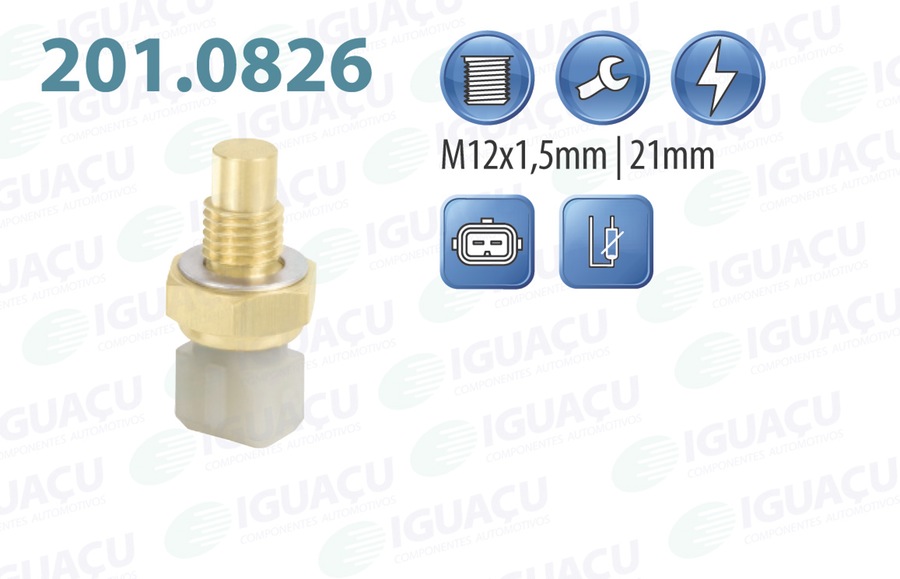 Sensor de Temperatura de Água - Iguaçu - 201.0826 - Unitário
