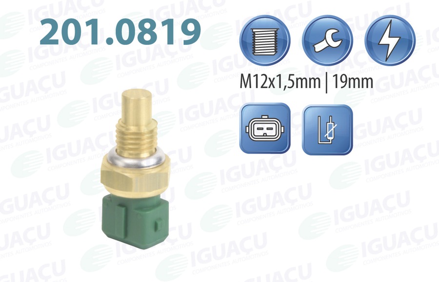 Sensor de Temperatura de Água - Iguaçu - 201.0819 - Unitário