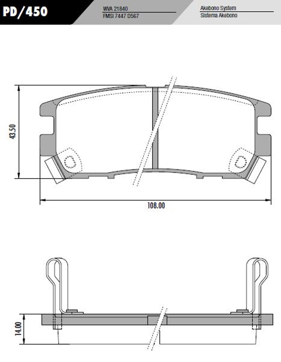Pastilha de Freio - Fras-le - PD/450 - Jogo