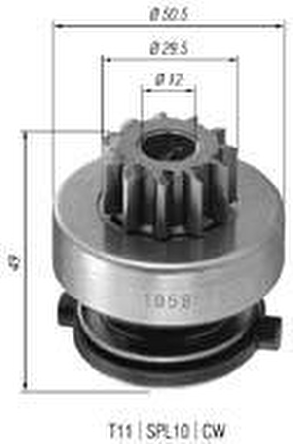 Impulsor de Partida do Motor de Arranque - Zen - 1058 - Unitário