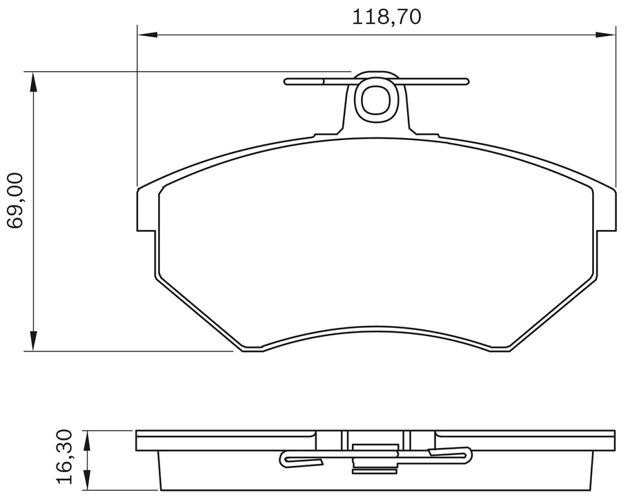 Pastilha de Freio - BB 329 - Bosch - 0986BB0289 - Jogo