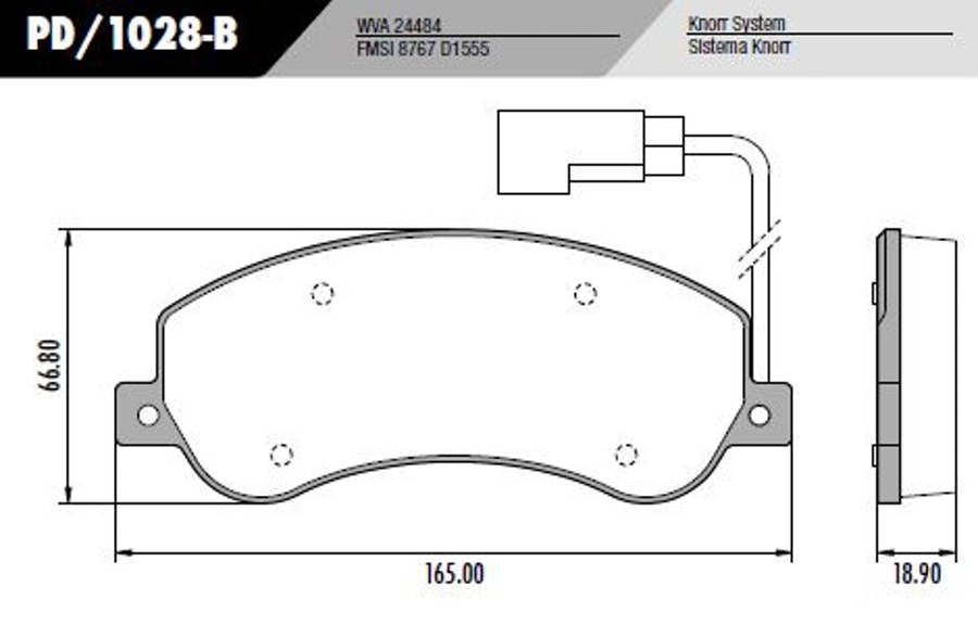 Pastilha de Freio - Fras-le - PD/1028-B - Jogo