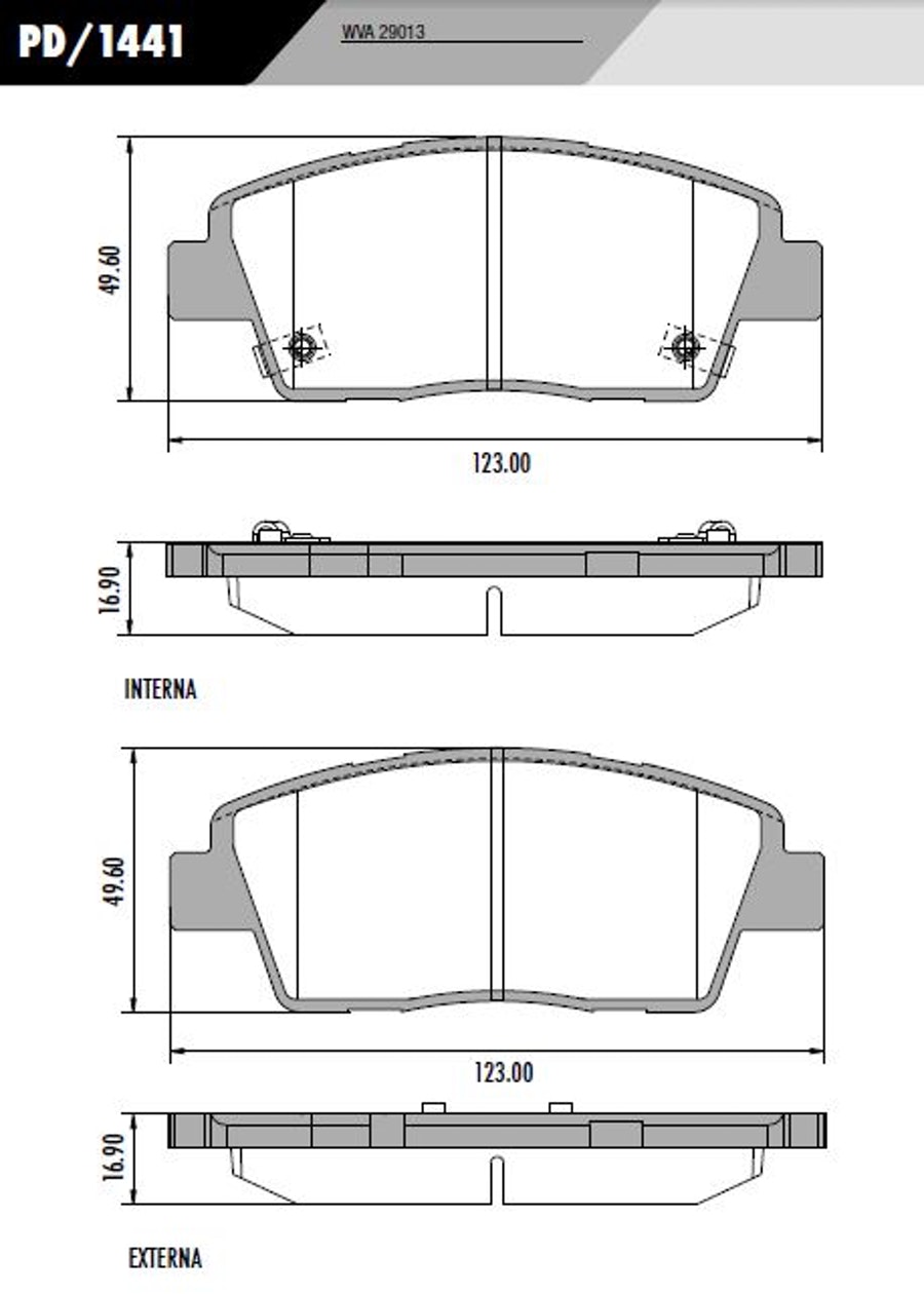 Pastilha de Freio - Fras-le - PD/1441 - Jogo