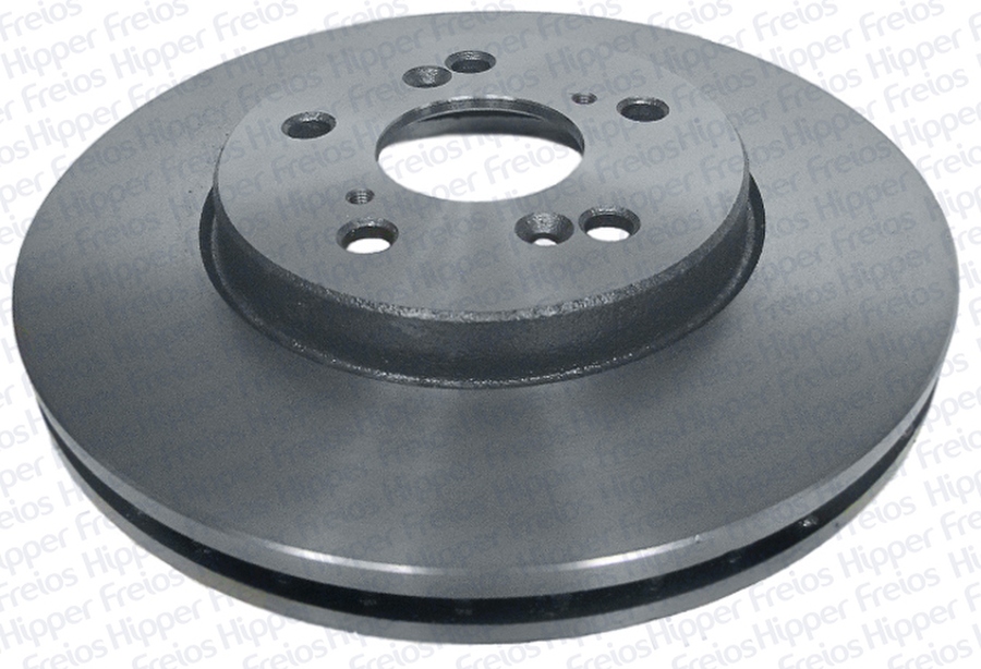 Disco de Freio Ventilado Sem Cubo Dianteiro 296mm 47,5mm 5 Furos - Hipper Freios - HF 712 - Par