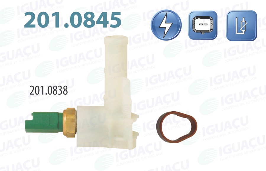 Sensor de Temperatura de Água - Iguaçu - 201.0845 - Unitário