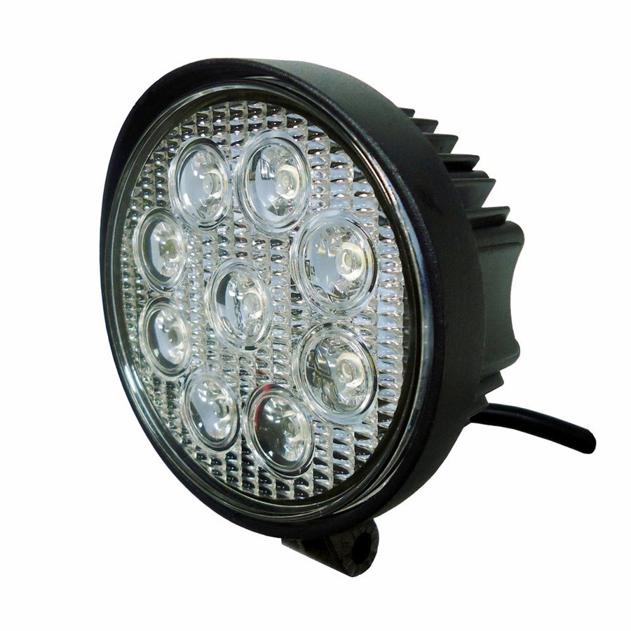 Farol de Trabalho Redondo LED 27W 9V-48V Para Máquinas Agrícolas DNI 4161 - DNI - DNI 4161 - Unitário