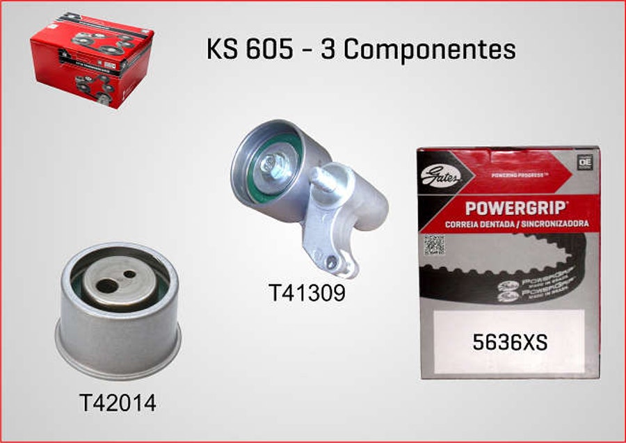 Kit de Correia Dentada - Gates - KS605 - Unitário