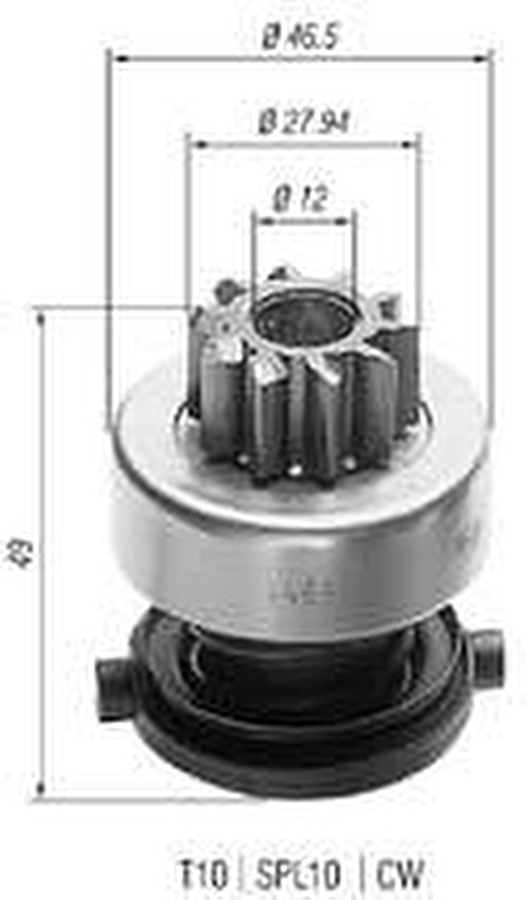 Impulsor de Partida do Motor de Arranque - Zen - 1469 - Unitário