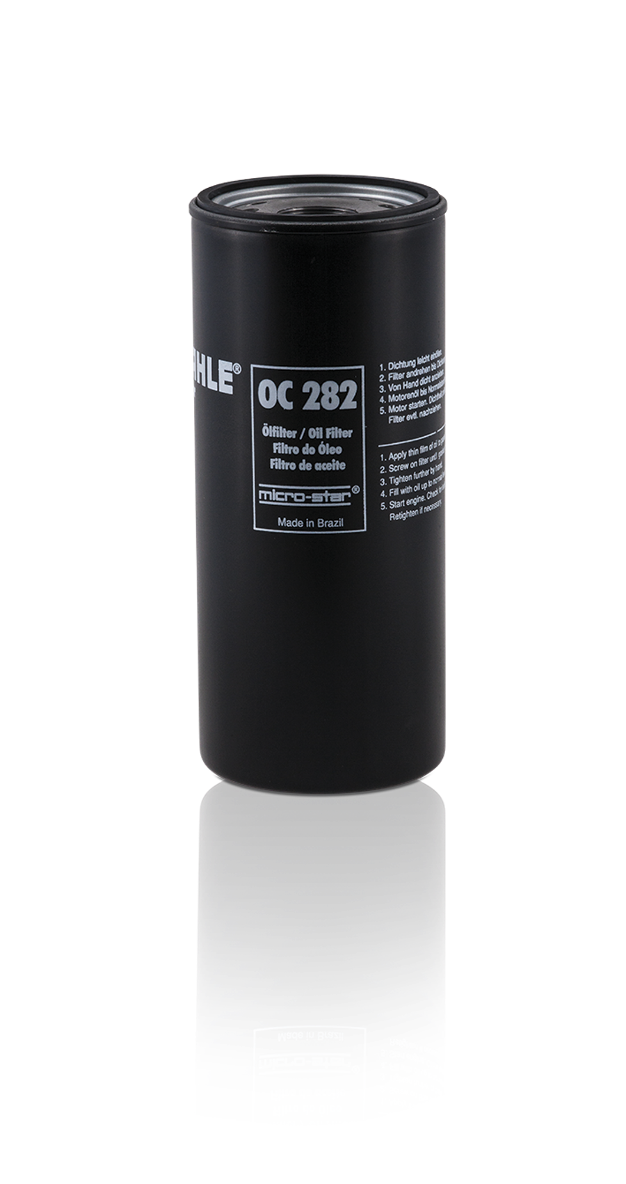 Filtro Blindado de Óleo - MAHLE - OC282 - Unitário