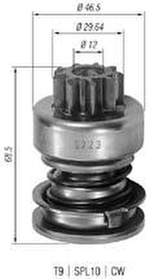 Impulsor de Partida do Motor de Arranque - Zen - 0223 - Unitário