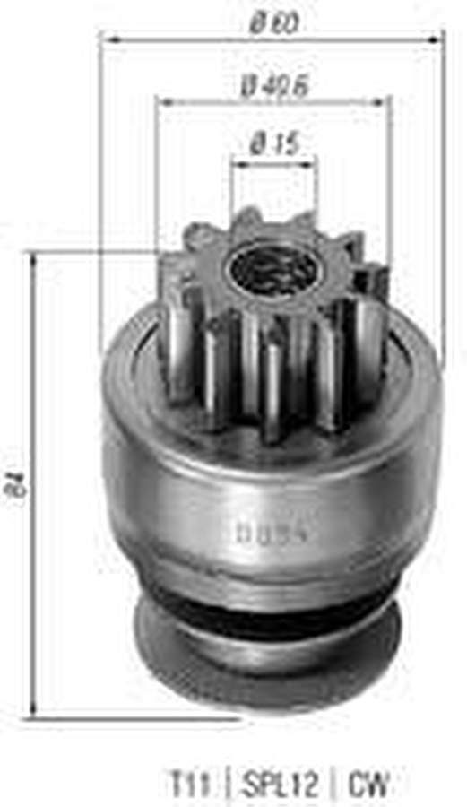 Impulsor de Partida do Motor de Arranque - Zen - 0894 - Unitário