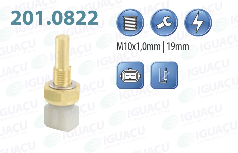 Sensor de Temperatura de Água - Iguaçu - 201.0822 - Unitário