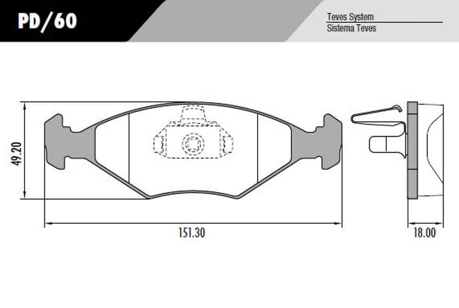 Pastilha de Freio - Fras-le - PD/60 - Jogo