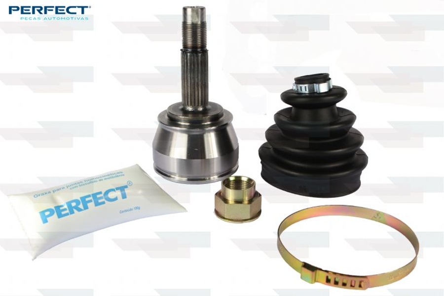 Kit de Junta Homocinética Dianteira Automotiva Completa com Tulipas e Trizetas - Perfect - KJH0229 - Unitário