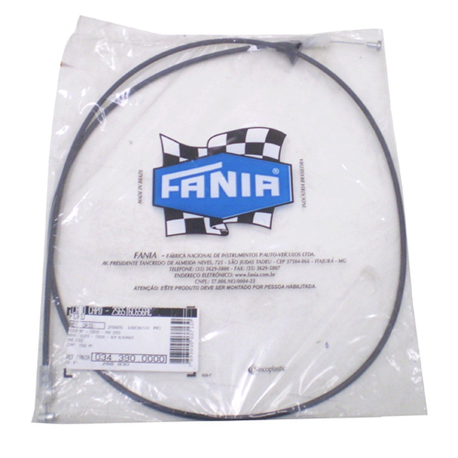 Cabo de Abertura do Capô - Fania - 34-390 - Unitário