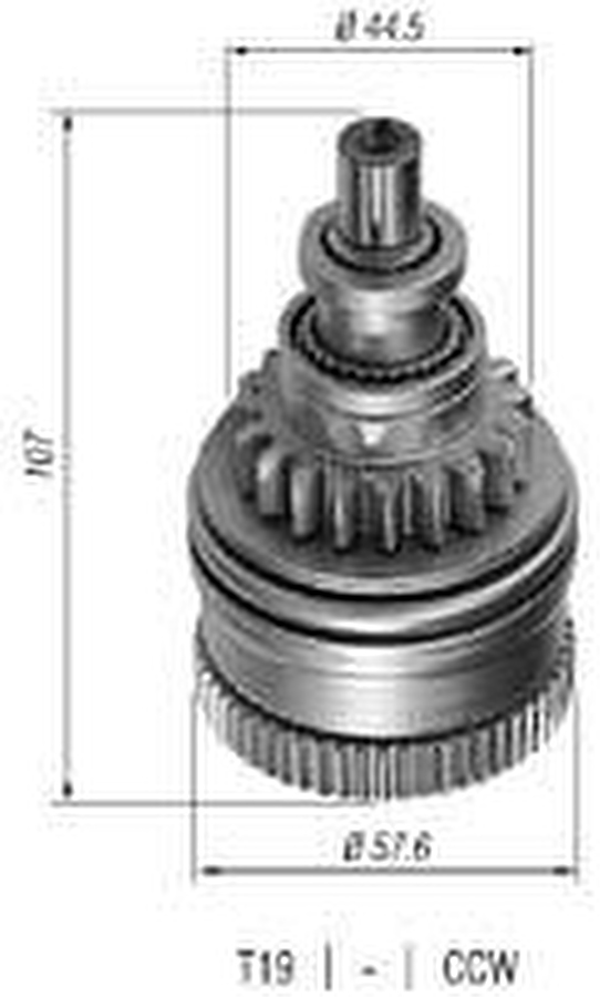 Impulsor de Partida do Motor de Arranque - Zen - 0749 - Unitário
