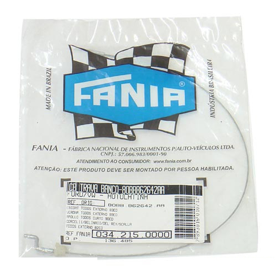Cabo do Banco - Fania - 34-215 - Unitário