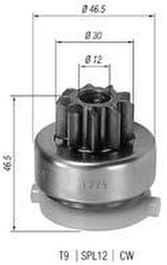 Impulsor de Partida do Motor de Arranque - Zen - 1225 - Unitário