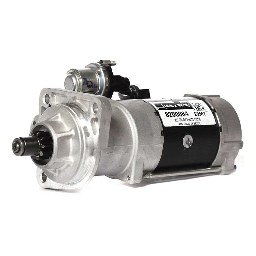 Motor de Partida 24V 4,0kW 10 Dentes Relação 10/12 CW CNH - Delco Remy - 8200064 - Unitário