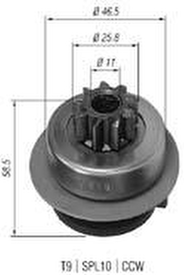 Impulsor de Partida do Motor de Arranque - Zen - 0619 - Unitário