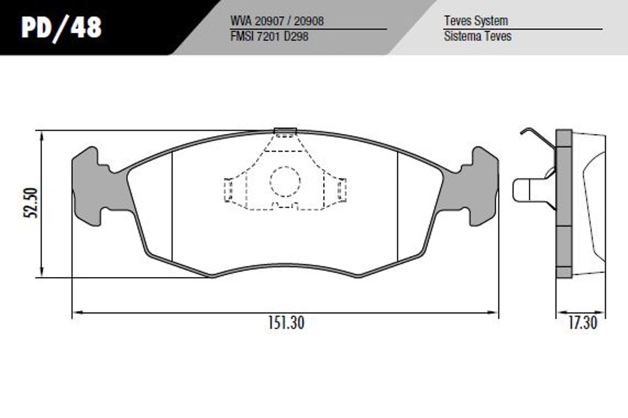 Pastilha de Freio - Fras-le - PD/48 - Jogo