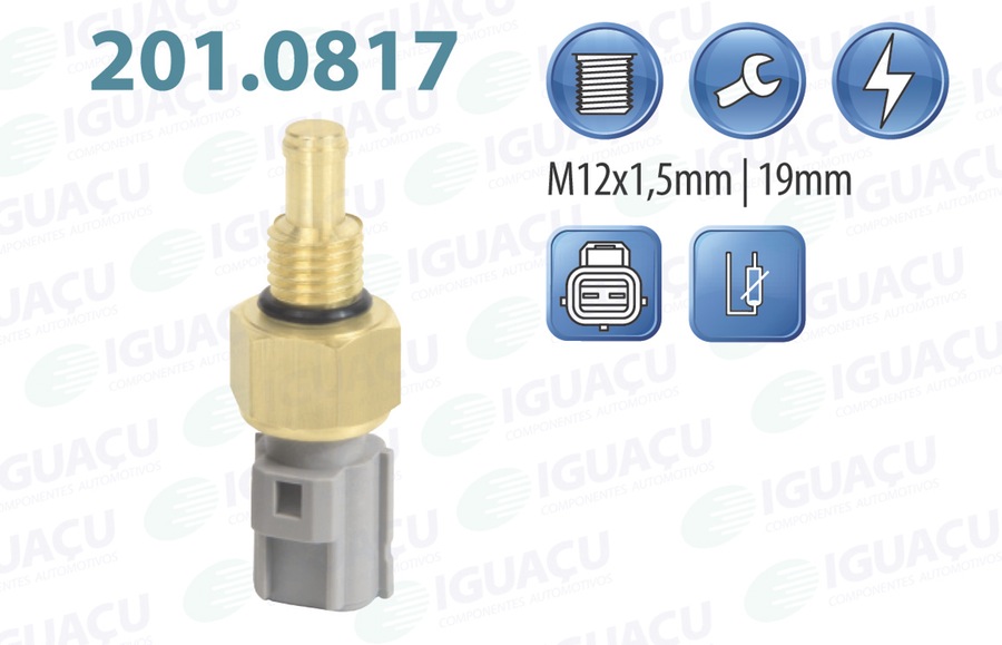 Sensor de Temperatura de Água - Iguaçu - 201.0817 - Unitário