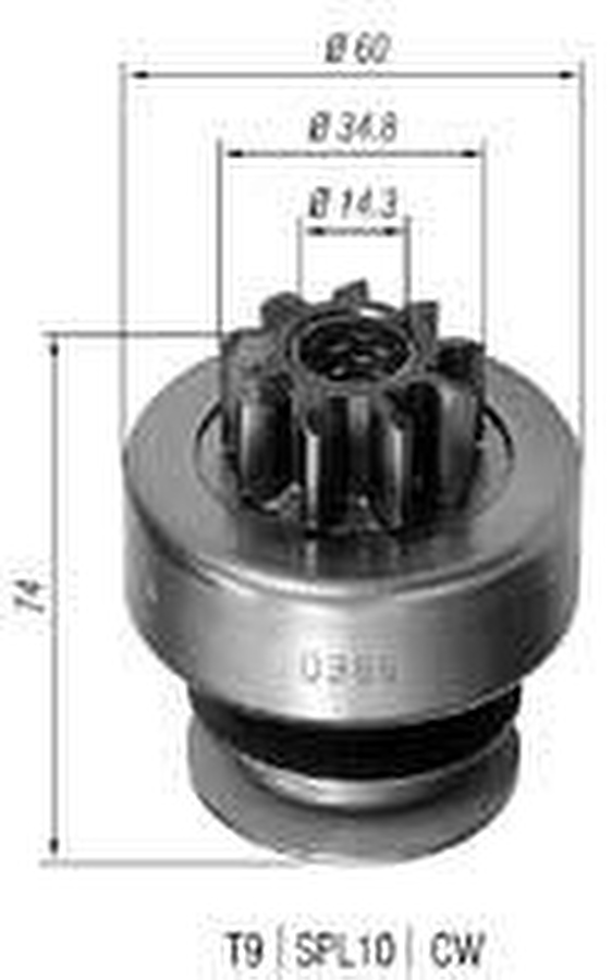 Impulsor de Partida do Motor de Arranque - Zen - 0366 - Unitário