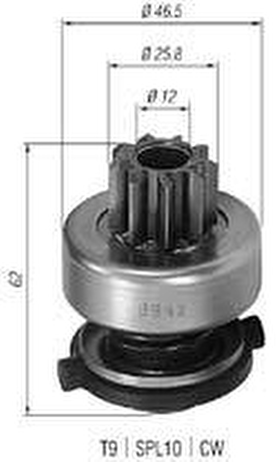 Impulsor de Partida do Motor de Arranque - Zen - 0942 - Unitário