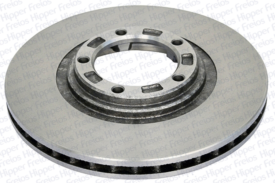 Disco de Freio Ventilado Dianteiro Sem Cubo 274mm 87mm 5 Furos - Hipper Freios - HF 330 - Par