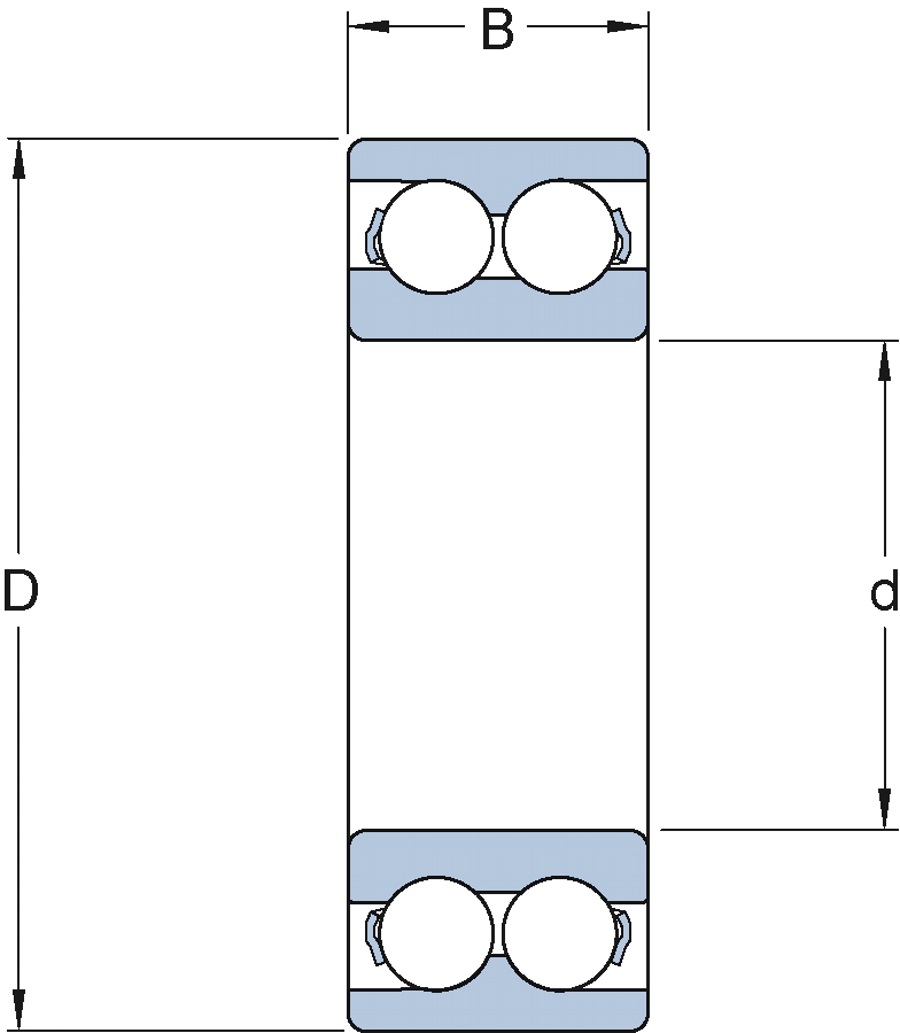 Rolamento de Esferas de Contato Angular  - SKF - 3315 A/C3 - Unitário