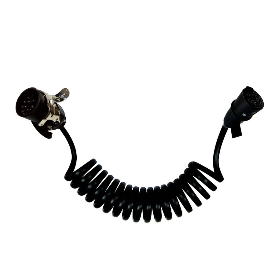 Chicote Elétrico Espiral 6.5M C/ Tomada Macho De 7 Polos E Tomada Macho De 15 Polos-Tensão Até 1000V - DNI - DNI 8366 - Unitário