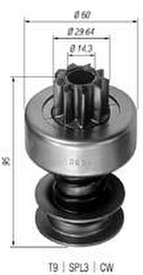 Impulsor de Partida do Motor de Arranque - Zen - 0052 - Unitário
