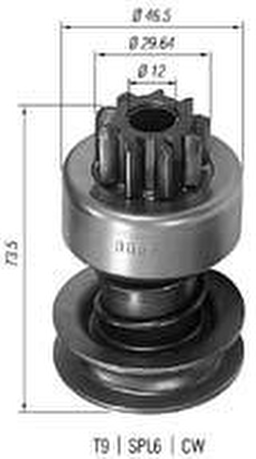 Impulsor de Partida do Motor de Arranque - Zen - 0056 - Unitário