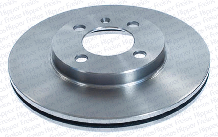Disco de Freio Ventilado Dianteiro Sem Cubo 256mm 38,7mm 4 Furos - Hipper Freios - HF 02B - Unitário