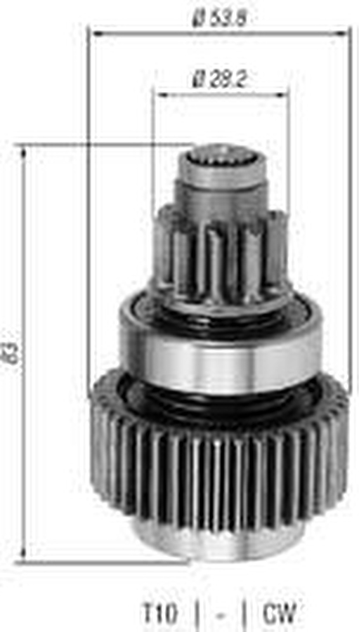 Impulsor de Partida do Motor de Arranque - Zen - 0817 - Unitário