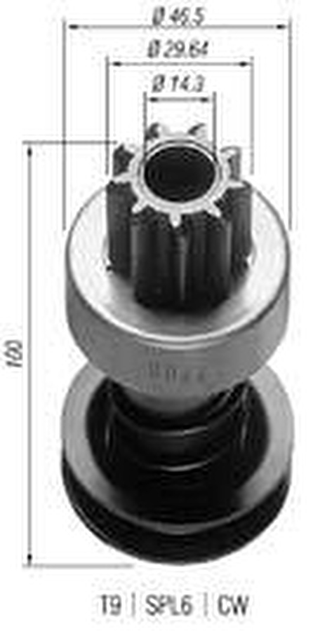 Impulsor de Partida do Motor de Arranque - Zen - 0022 - Unitário