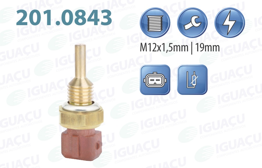 Sensor de Temperatura de Água - Iguaçu - 201.0843 - Unitário