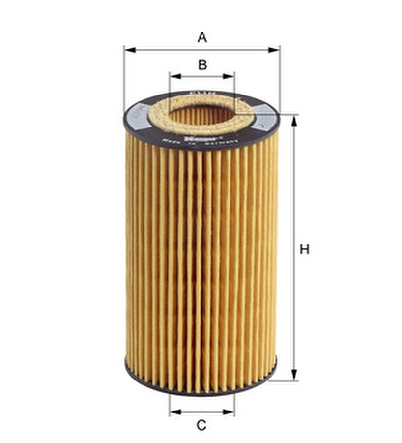 Elemento Filtro Óleo - Hengst - E11H D57 - Unitário