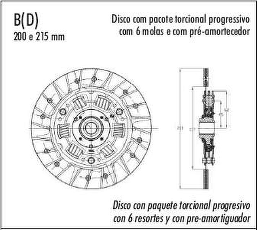 Embreagem - Valeo - 821333. - Unitário