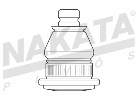 Pivô de Suspensão Dianteiro Leve Direito ou Esquerdo Linha Automotiva - Nakata - N 9235 - Unitário