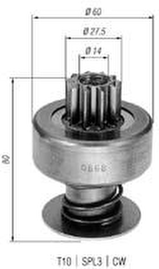 Impulsor de Partida do Motor de Arranque - Zen - 0868 - Unitário