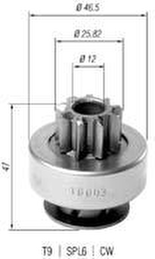 Impulsor de Partida do Motor de Arranque Automotivo Unidade - Zen - 10003 - Unitário