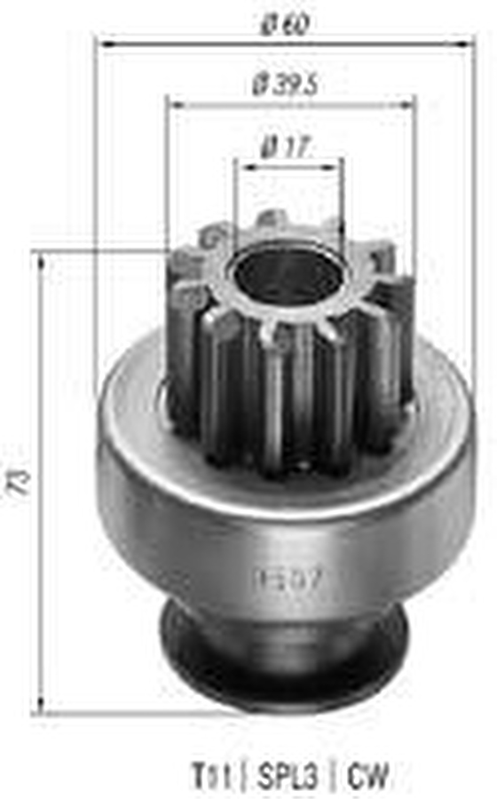 Impulsor de Partida do Motor de Arranque - Zen - 0507 - Unitário